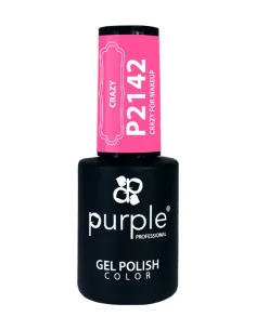 PURPLE GEL POLISH COLOR CRAZY FOR MAKEUP 10ML