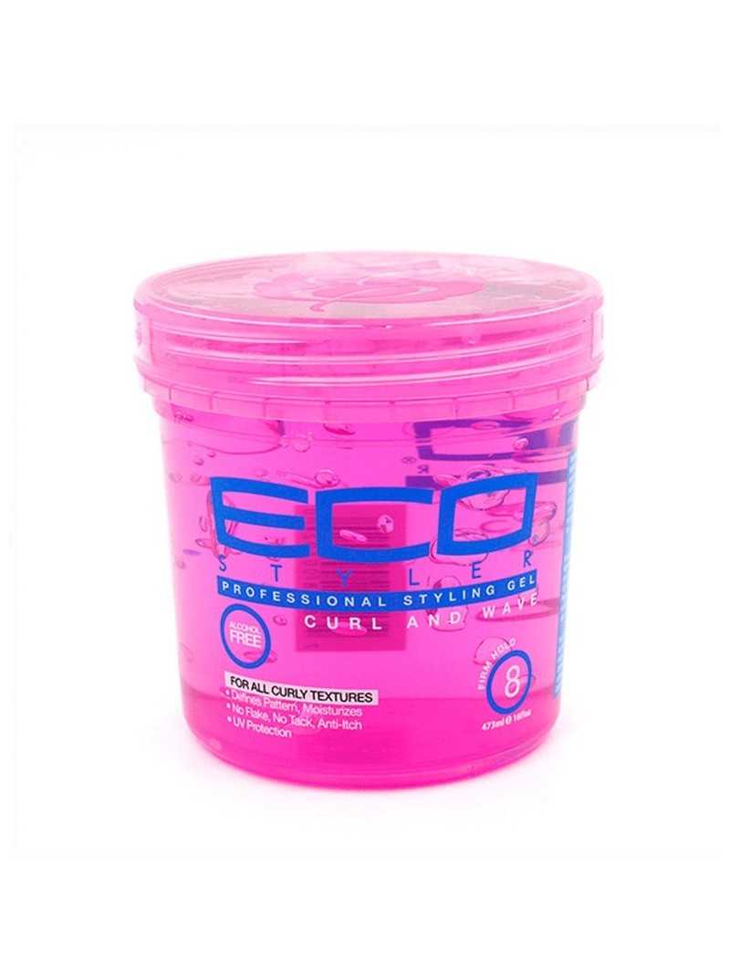 ECO STYLE PROFESSIONAL STYLING GEL CURL & WAVE PINK 473ML|Mathiss