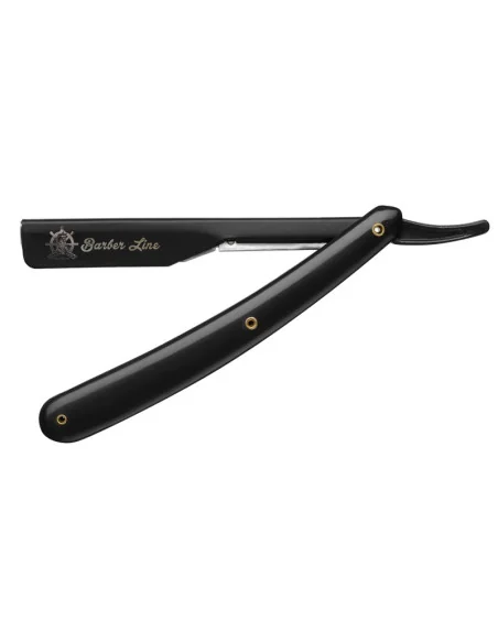 EUROSTIL BARBER LINE NAVAJA NEGRA MANGO DE PLASTICO