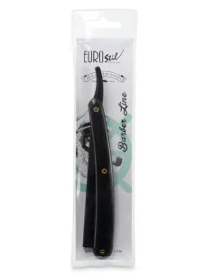EUROSTIL BARBER LINE NAVAJA NEGRA MANGO DE PLASTICO 2