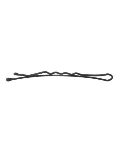 EUROSTIL CLIPS ONDULADOS 65MM NEGRO MATE (CARTON 12UDS)