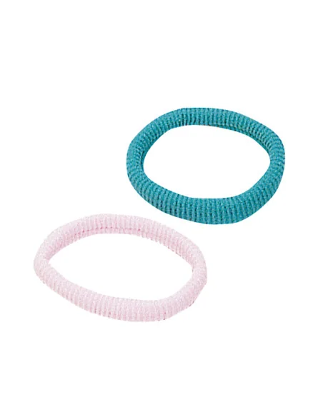 EUROSTIL GOMAS DE PELO COLORES GRANDES (CARTON 24UDS)