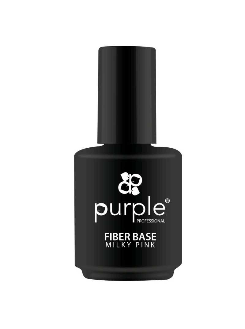 PURPLE FIBER BASE MILKY PINK 15ML|Mathiss