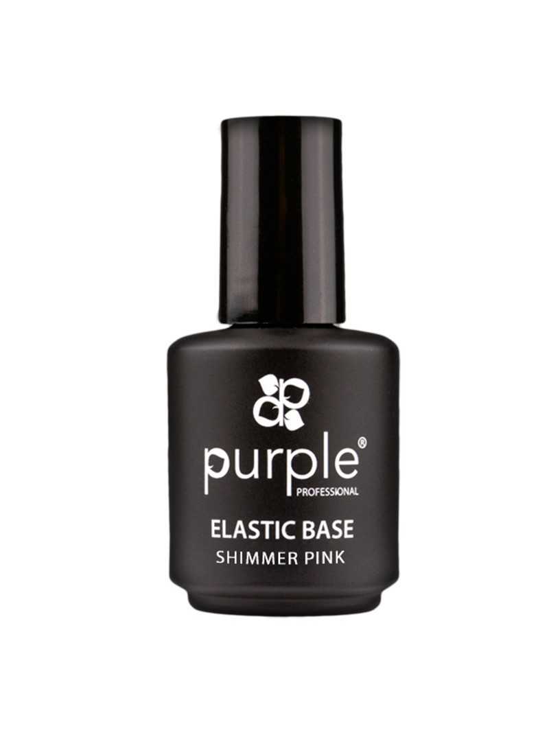 PURPLE ELASTIC BASE SHIMMER PINK 15ML|Mathiss