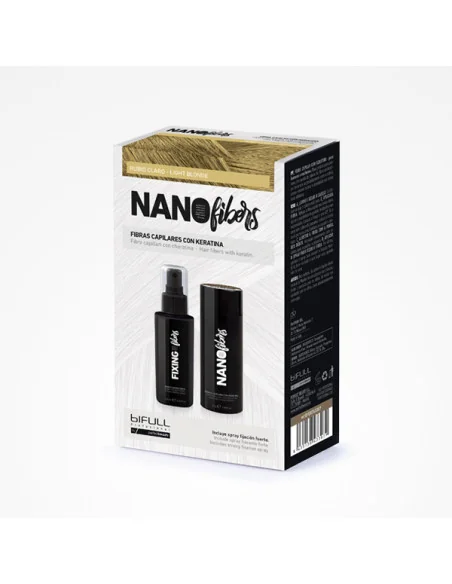 BIFULL NANO FIBERS RUBIO CLARO (FIBRAS 25GR+ FIJADOR 100ML)