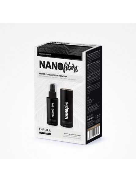 BIFULL NANO FIBERS NEGRO (FIBRAS 25GR+ FIJADOR 100ML)|Mathiss