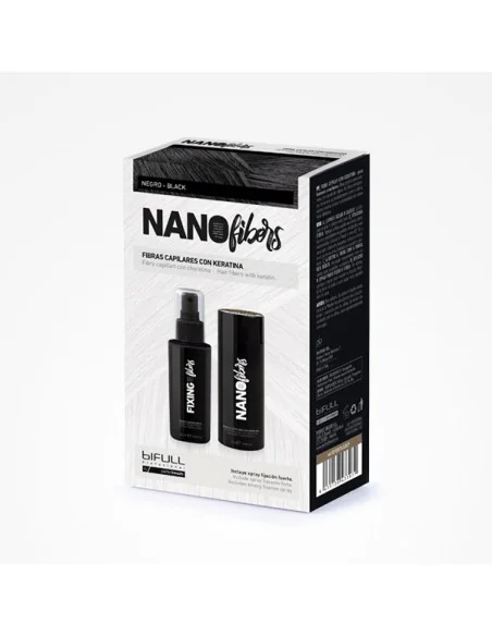 BIFULL NANO FIBERS NEGRO (FIBRAS 25GR+ FIJADOR 100ML)