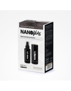BIFULL NANO FIBERS MARRON OSCURO (FIBRAS 25GR+ FIJADOR 100ML