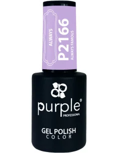 PURPLE GEL POLISH COLOR ALWAYS FAMOUS 10ML