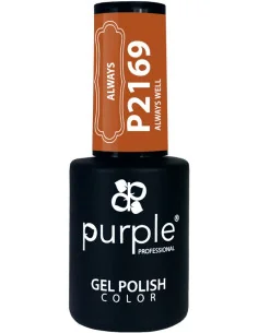 PURPLE GEL POLISH COLOR ALWAYS WELL 10ML