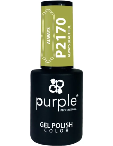 PURPLE GEL POLISH COLOR ALWAYS BEAUTIFUL 10ML