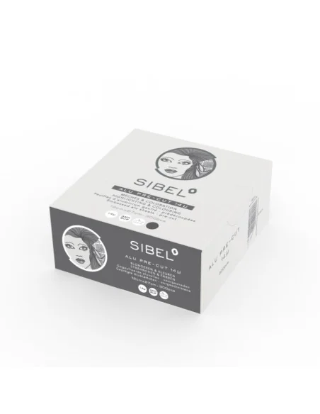 SIBEL ALUMINIO GOFRADO NEGRO 14µ (EST.300 TIRAS 12cmX27cm)