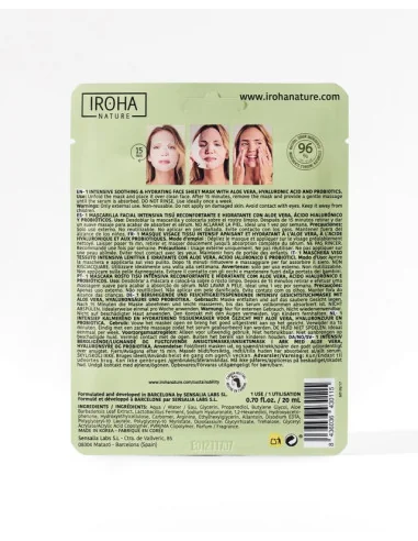 Iroha Soothing & Hydrating Tissue Face Mask Aloe Vera & H.a.