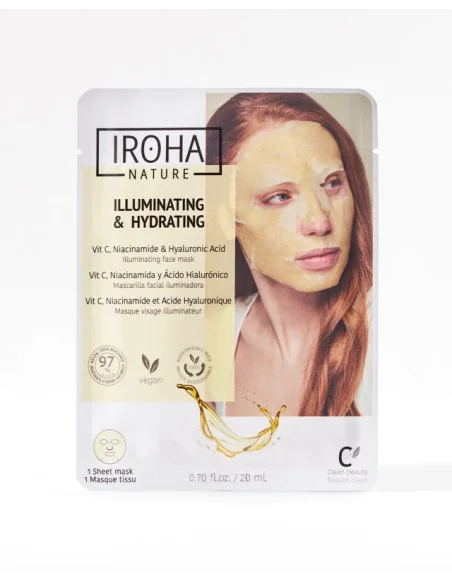 Iroha Illuminating & Hydrating Tissue Face Mask Vit.c & H.a.
