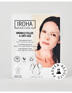 IROHA WRINKLE FILLER & ANTI-AGE FACE & NECK MASK TRIPLE H.A.