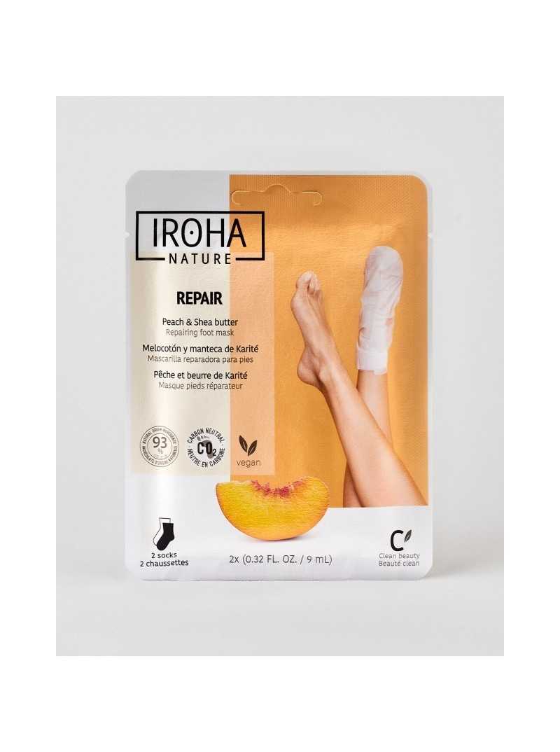 IROHA REPAIR FOOT SOCKS MASK PEACH & SHEA BUTTER|Mathiss