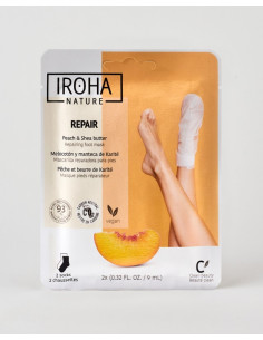 IROHA REPAIR FOOT SOCKS MASK PEACH & SHEA BUTTER
