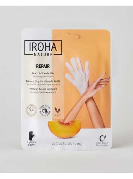 IROHA REPAIR HAND MASK GLOVES PEACH & SHEA BUTTER|Mathiss