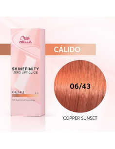 WELLA SHINEFINITY ZERO LIFT GLAZE 06/43 COOPER SUNSET 60ML
