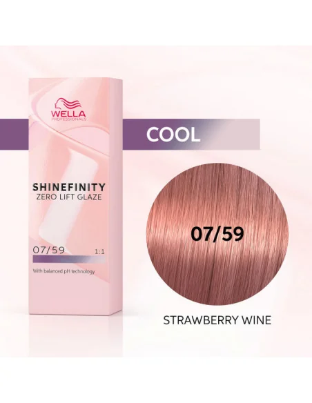 WELLA SHINEFINITY ZERO LIFT GLAZE 07/59 STRAWBERRY WINE 60ML