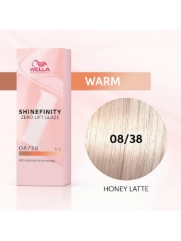 WELLA SHINEFINITY ZERO LIFT GLAZE 08/38 HONEY LATTE 60ML|Mathiss