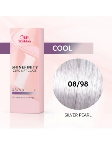 WELLA SHINEFINITY ZERO LIFT GLAZE 08/98 SILVER PEARL 60ML