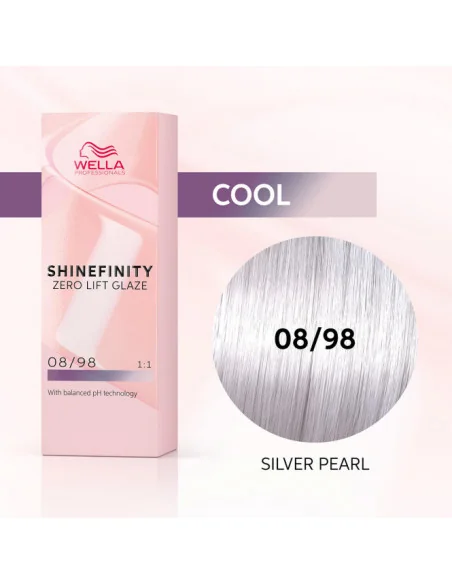 WELLA SHINEFINITY ZERO LIFT GLAZE 08/98 SILVER PEARL 60ML