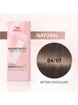 WELLA SHINEFINITY ZERO LIFT GLAZE 04/07 BITTER CHOCOLAT 60ML|Mathiss