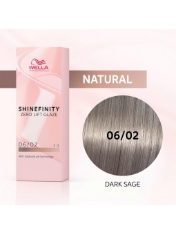 WELLA SHINEFINITY ZERO LIFT GLAZE 06/02 DARK SAGE 60ML|Mathiss