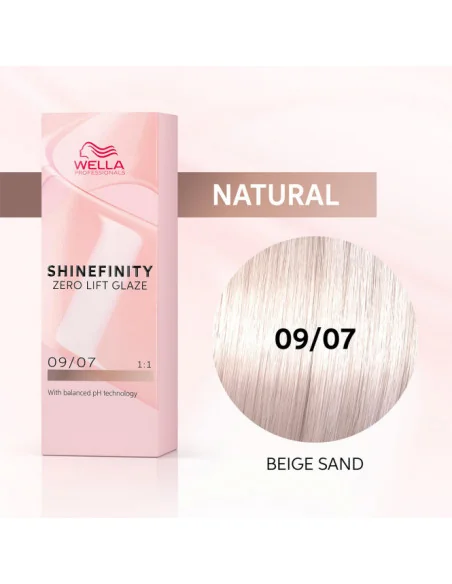 Wella Shinefinity Zero Lift Glaze 09/07 Beige Sand 60ml