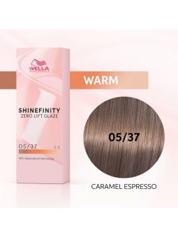 WELLA SHINEFINITY ZERO LIFT GLAZE 05/37 CARAMEL ESPRESO 60ML|Mathiss