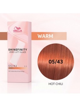 WELLA SHINEFINITY ZERO LIFT GLAZE 05/43 HOT CHILI 60ML|Mathiss