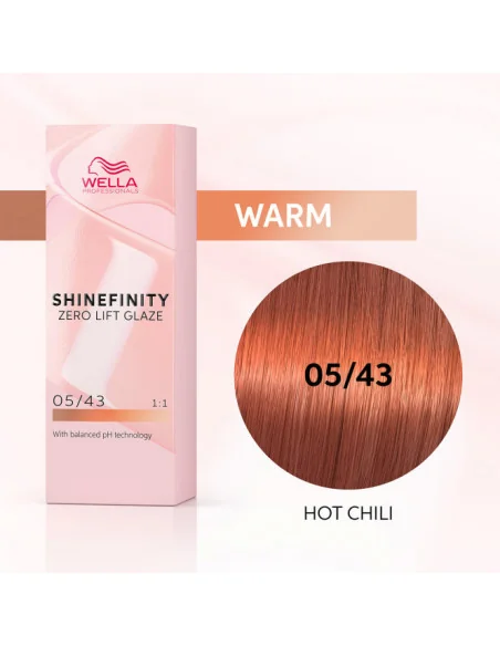 WELLA SHINEFINITY ZERO LIFT GLAZE 05/43 HOT CHILI 60ML