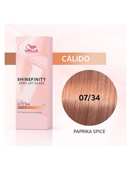 Wella Shinefinity Zero Lift Glaze 07/34 Paprika Spice 60ml