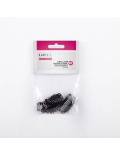 BIFULL CLIPS EXTENSIONES 3,2CM NEGROS (4UNIDADES)*