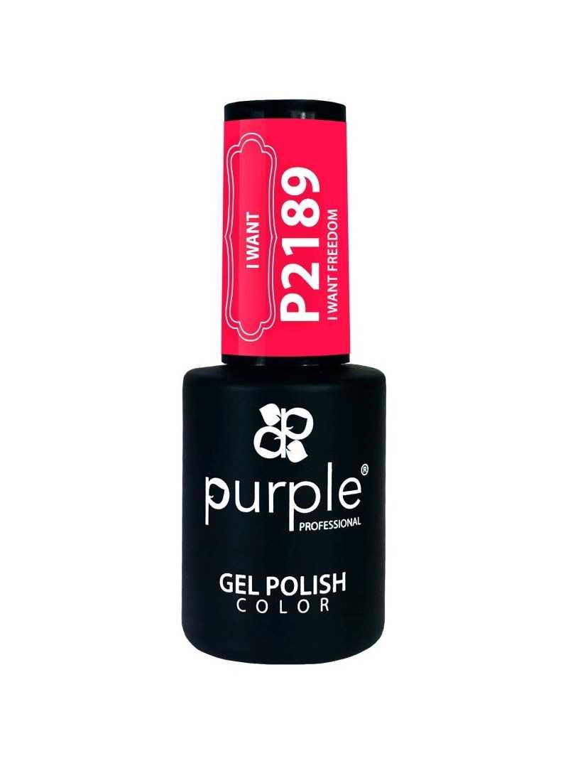 PURPLE GEL POLISH COLOR I WANT FREEDOM 10ML|Mathiss