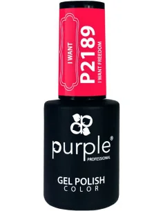 PURPLE GEL POLISH COLOR I WANT FREEDOM 10ML
