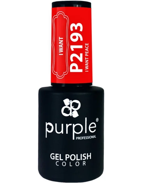 PURPLE GEL POLISH COLOR I WANT PEACE 10ML