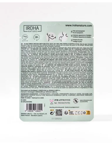 Iroha Parches Sos Granos (18 Parches) | Mathiss Ibiza