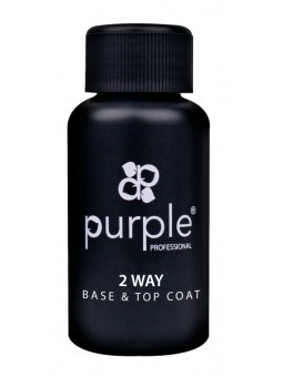 PURPLE ESMALTE GEL 2WAY BASE & TOP COAT 50ML (RECARGA)|Mathiss