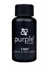 PURPLE ESMALTE GEL 2WAY BASE & TOP COAT 50ML (RECARGA)|Mathiss