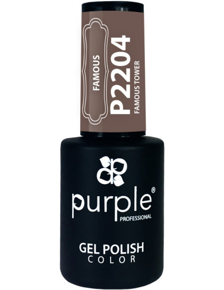 PURPLE GEL POLISH COLOR FAMOUS TOWER 10ML