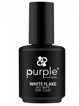 PURPLE WHITE FLAKE NO WIPE TOP COAT 15ML|Mathiss