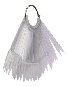 PURPLE MUESTRARIO TRANSPARENTE CON ANILLAS 50 TIPS STILETTO