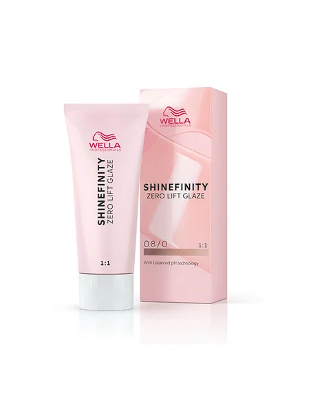 WELLA SHINEFINITY ZERO LIFT GLAZE 08/0 NATURAL LATTE 60ML