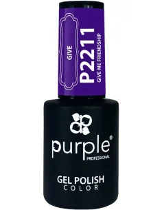 PURPLE GEL POLISH COLOR GIVE ME FRIENDSHIP 10ML
