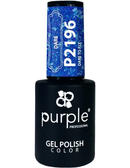 PURPLE GEL POLISH COLOR DARE TO FLY 10ML