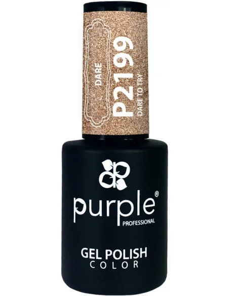 PURPLE GEL POLISH COLOR DARE TO TRY 10ML