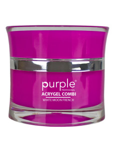 ***PURPLE ACRYGEL COMBI WHITE MOON FRENCH 50ML***