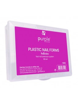 PURPLE PLASTIC NAIL FORMS...